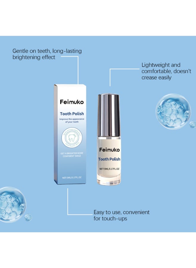 Feimuko 2-PACKS Teeth Polish Care Products |  Improve the Appearance of Your Teeth,Get a Brighter More Confident Smile 5ml*2 - Image 4